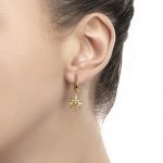 Amy Huberman Star Earrings with Clear Stones (EO22)