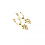 Amy Huberman Star Earrings with Clear Stones (EO22)