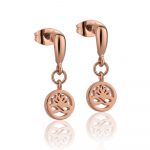 Rose Gold Plated Drop Earrings (EOJ106RG)