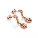 Rose Gold Plated Drop Earrings (EOJ106RG)