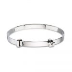 Inez-Diamond Star Christening Bangle (LSB0006)