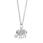 Amy Silver Plated Pendant with Elephant (P3001EPTSR)