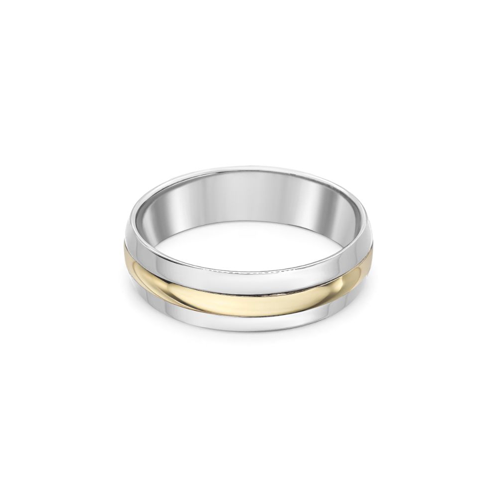 Palladium 950 9ct Gold Wedding Ring - RJ Barber & Sons