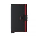 Secrid Miniwallet Matte Black and Red