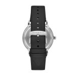 Ruggero Three-Hand Grey Leather Watch (AR11277)