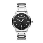 Ruggero Stainless Steel Watch - Black Dial (AR11310)