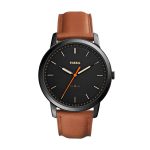 The Minimalist Three-Hand Light Brown Leather - Black Dial (FS5305)