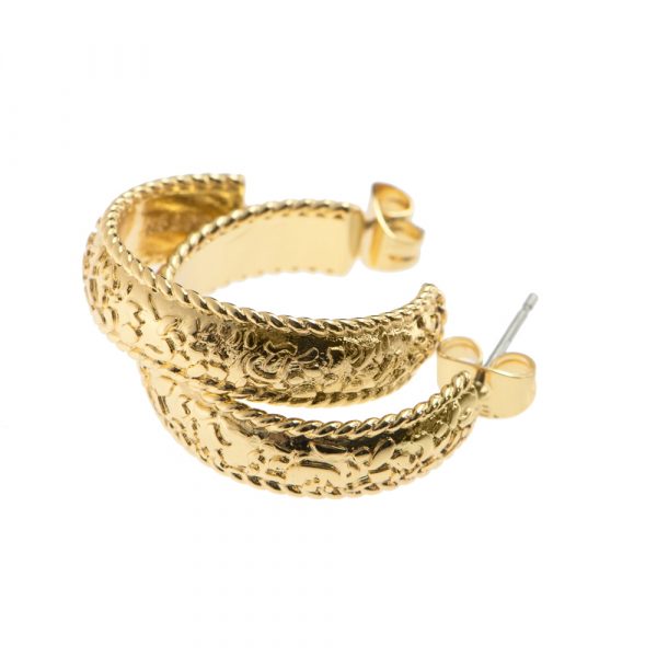 Newbridge Silverware Gold Plated Hoop Earrings (E026)