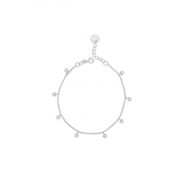 Absolute Silver Cubic Zirconia Bracelet (SB139SL)