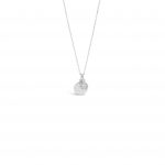 Absolute Silver Birthstone Disc Pendant - April (SP200APR)