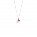 Absolute Silver Birthstone Disc Pendant - January (SP200JAN)