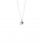 Absolute Silver Birthstone Disc Pendant - May (SP200MAY)