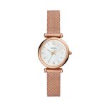 Fossil Carlie Three-Hand Rose Gold-Tone Stainless Steel Watch (ES4433)