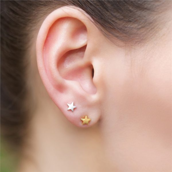 Newbridge Silverware Gold-Plated Star Stud Earrings (E018)