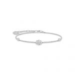 Thomas Sabo Cloverleaf Bracelet with Stones (A1993-051-14-L19V)