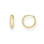 Thomas Sabo Hoop Earring with White Stones in Gold (CR657-414-14)