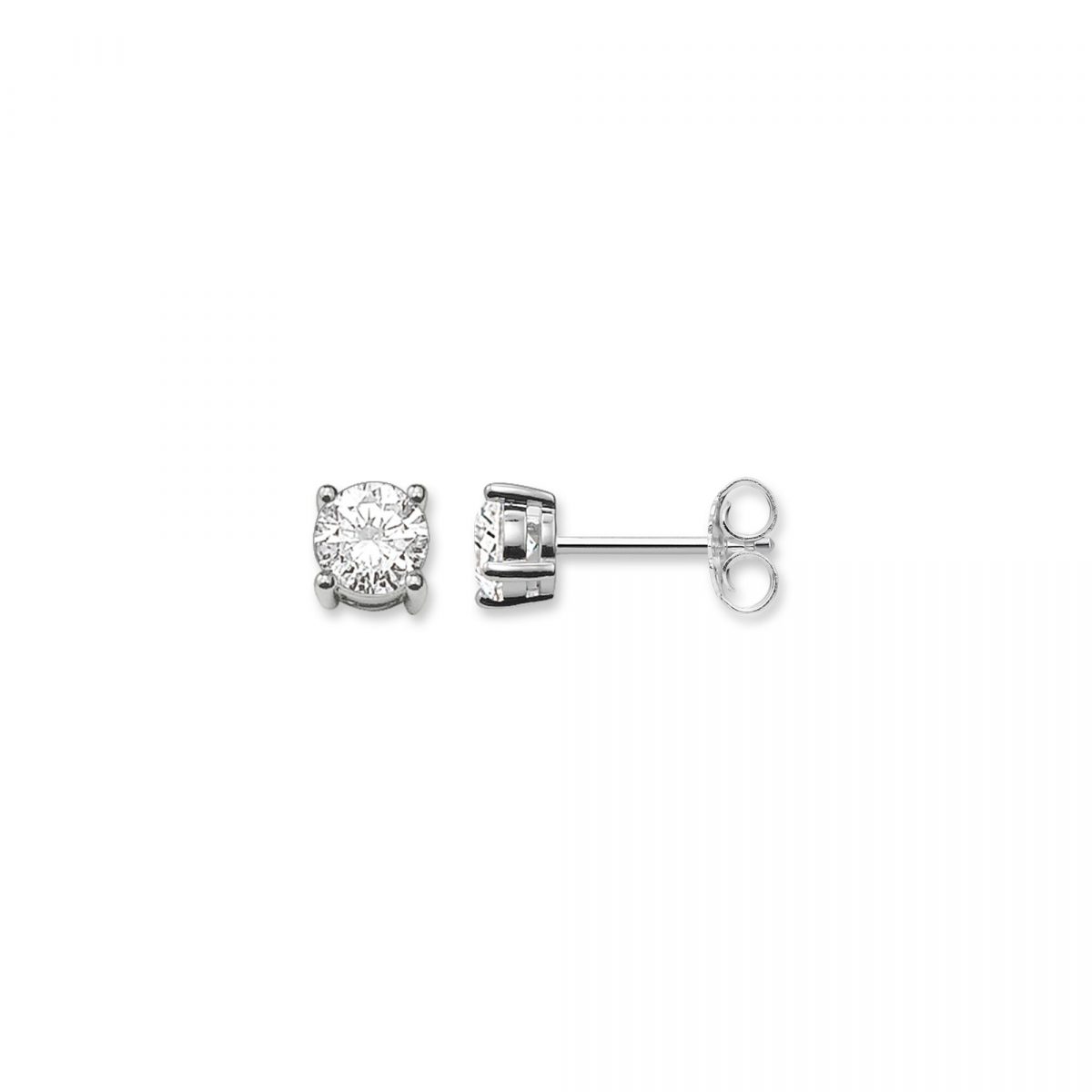 Thomas Sabo White Stone Stud Earrings (H1739-051-14)