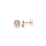 Thomas Sabo Classic Pavé Ear Studs in Rose Gold (H1820-416-14)