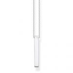 Thomas Sabo Cuboid Necklace in Silver (KE1907-001-21-L45V)