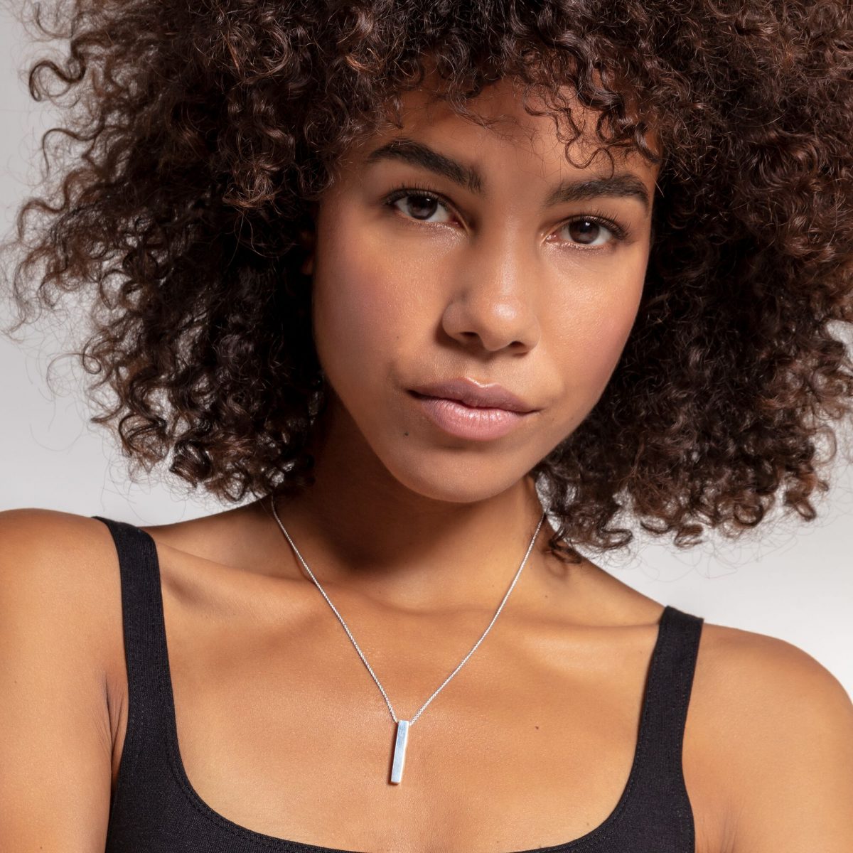 Thomas Sabo Cuboid Necklace in Silver (KE1907-001-21-L45V)