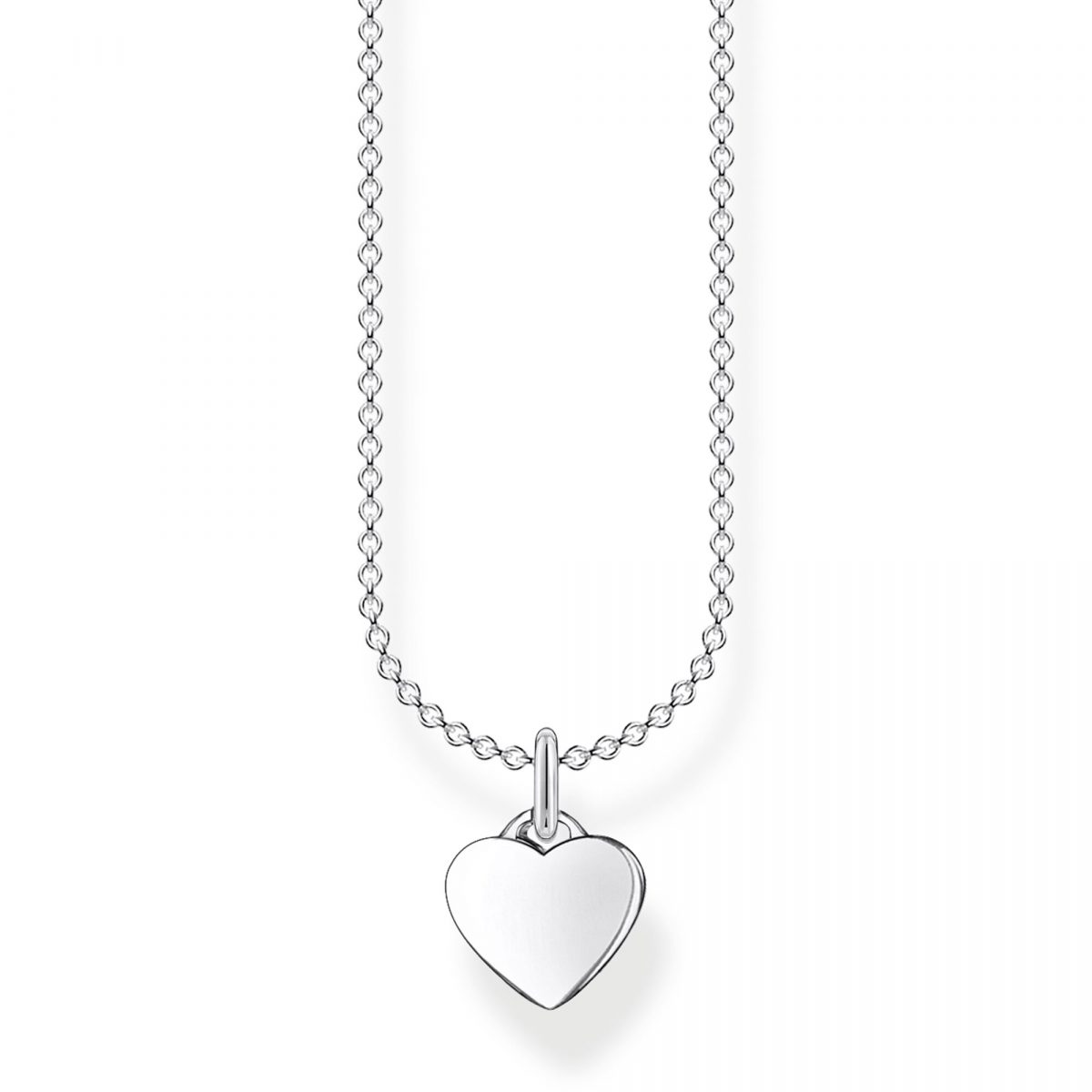 Thomas Sabo Small Heart Necklace in Silver (38cm) (KE2049-001-21-L38V)