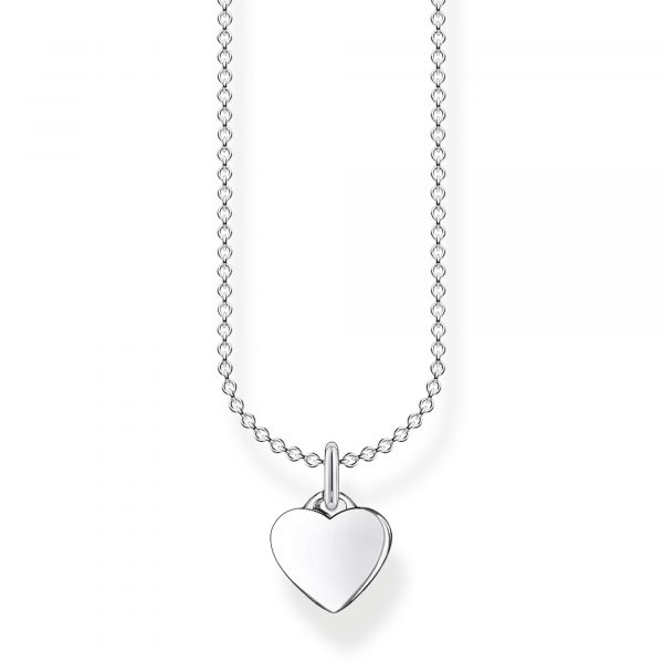 Thomas Sabo Small Heart Necklace in Silver (38cm) (KE2049-001-21-L38V)