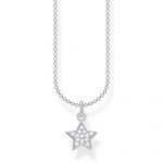 Thomas Sabo Pavé Star Necklace in Silver (KE2052-051-14-L45V)