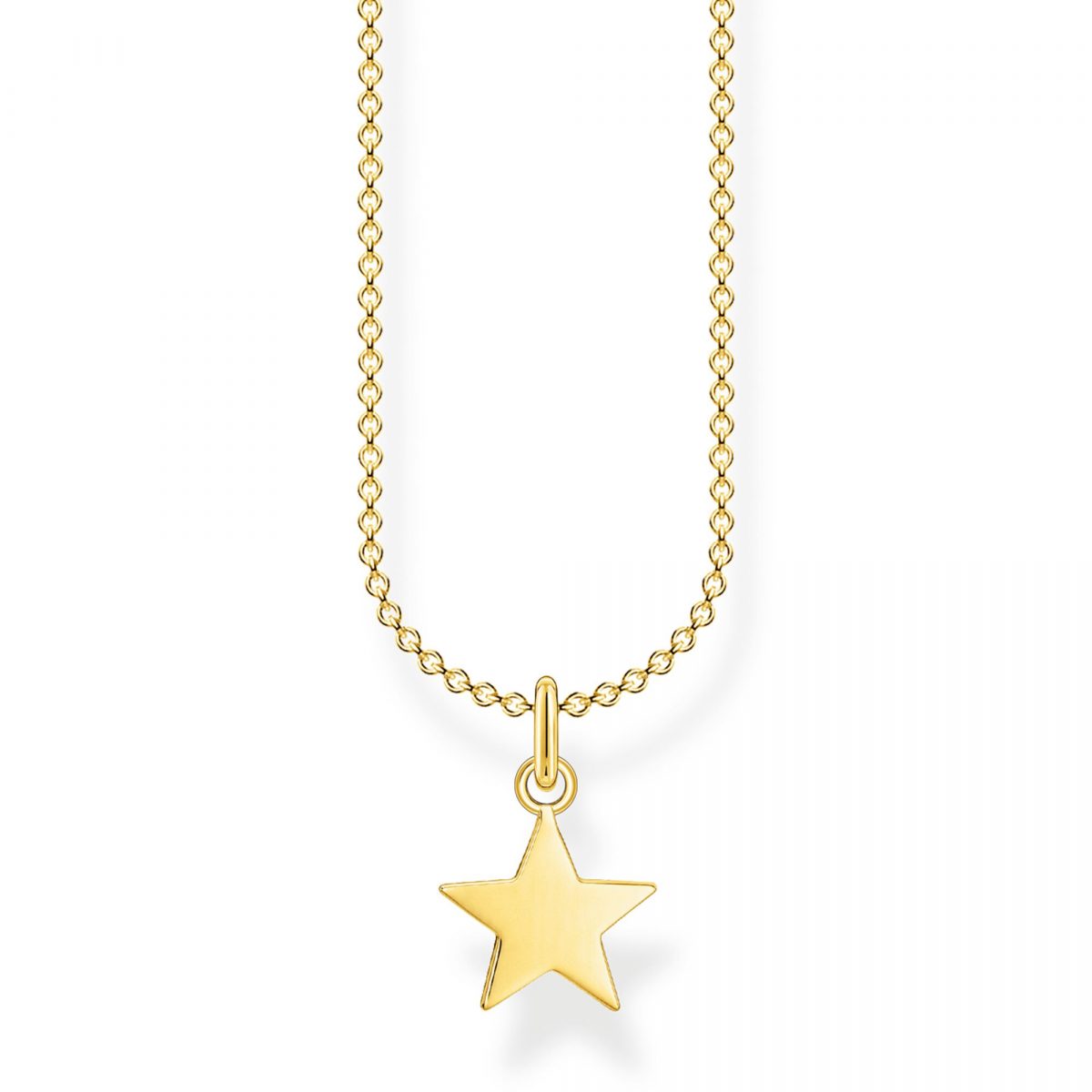 Thomas Sabo Star Necklace in Gold (KE2053-413-39-L45V)