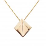 Cathal Barber Goldsmith Fold Pendant in Gold