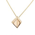 Cathal Barber Goldsmith Fold Pendant in Gold