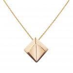 Cathal Barber Goldsmith Fold Pendant in Gold