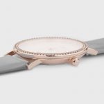 Cluse Le Couronnement Grey Leather and Rose Gold Watch (CL63001)