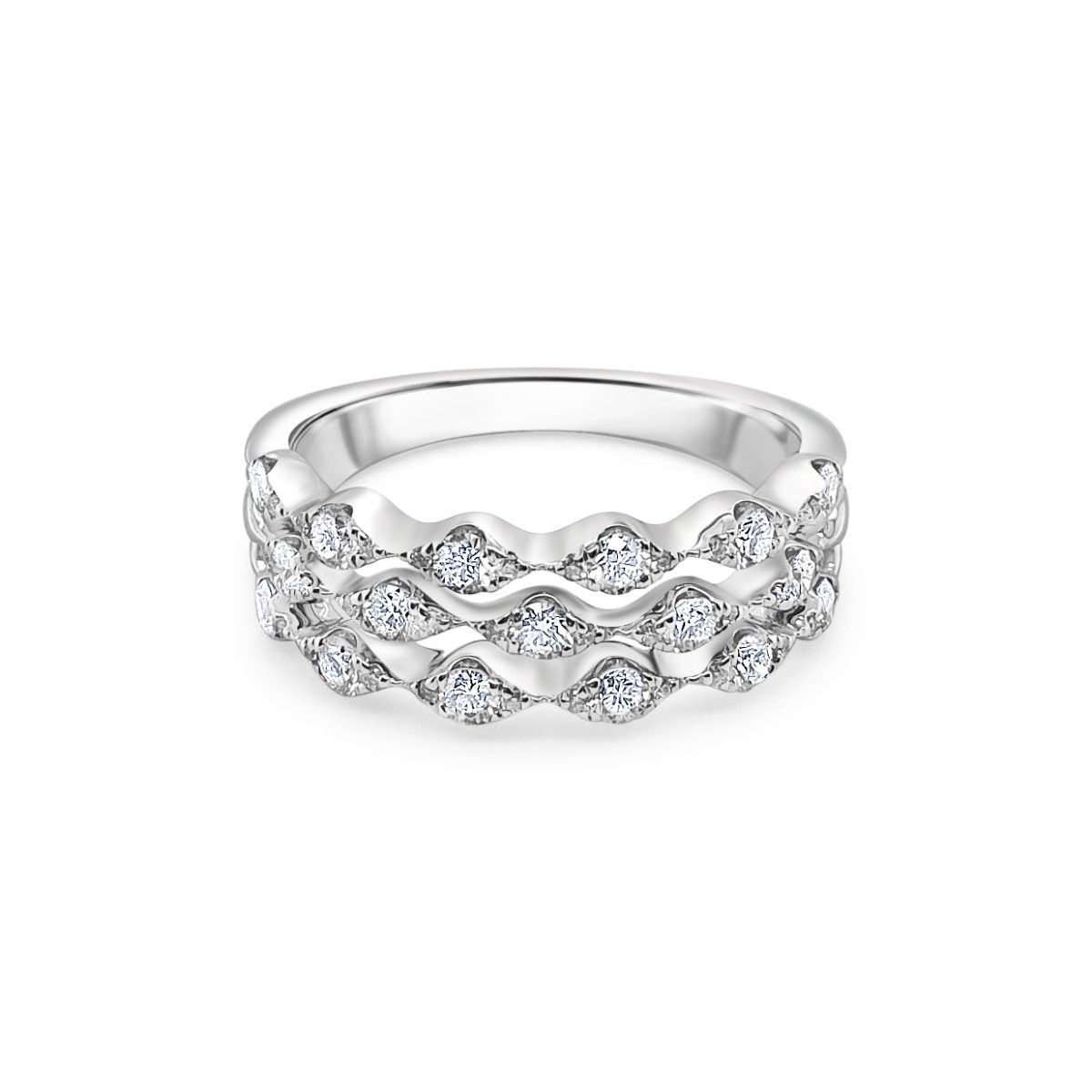 18ct White Gold Diamond Cocktail Ring