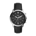 Fossil Neutra Chronograph Black Leather Watch (FS5452)