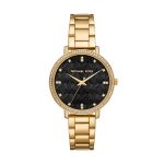 Michael Kors Pyper Pavé Gold-Tone Logo Watch (MK4593)