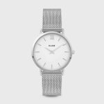 Cluse Minuit Mesh White and Silver Colour (CW0101203002)