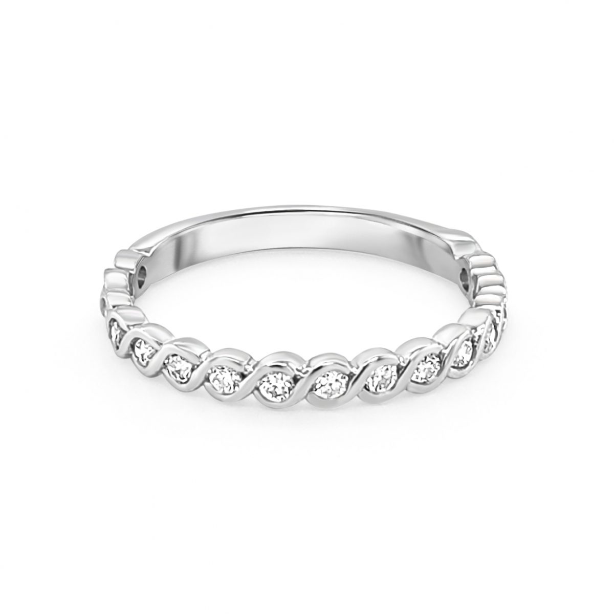 Platinum 16 Stone Eternity Ring