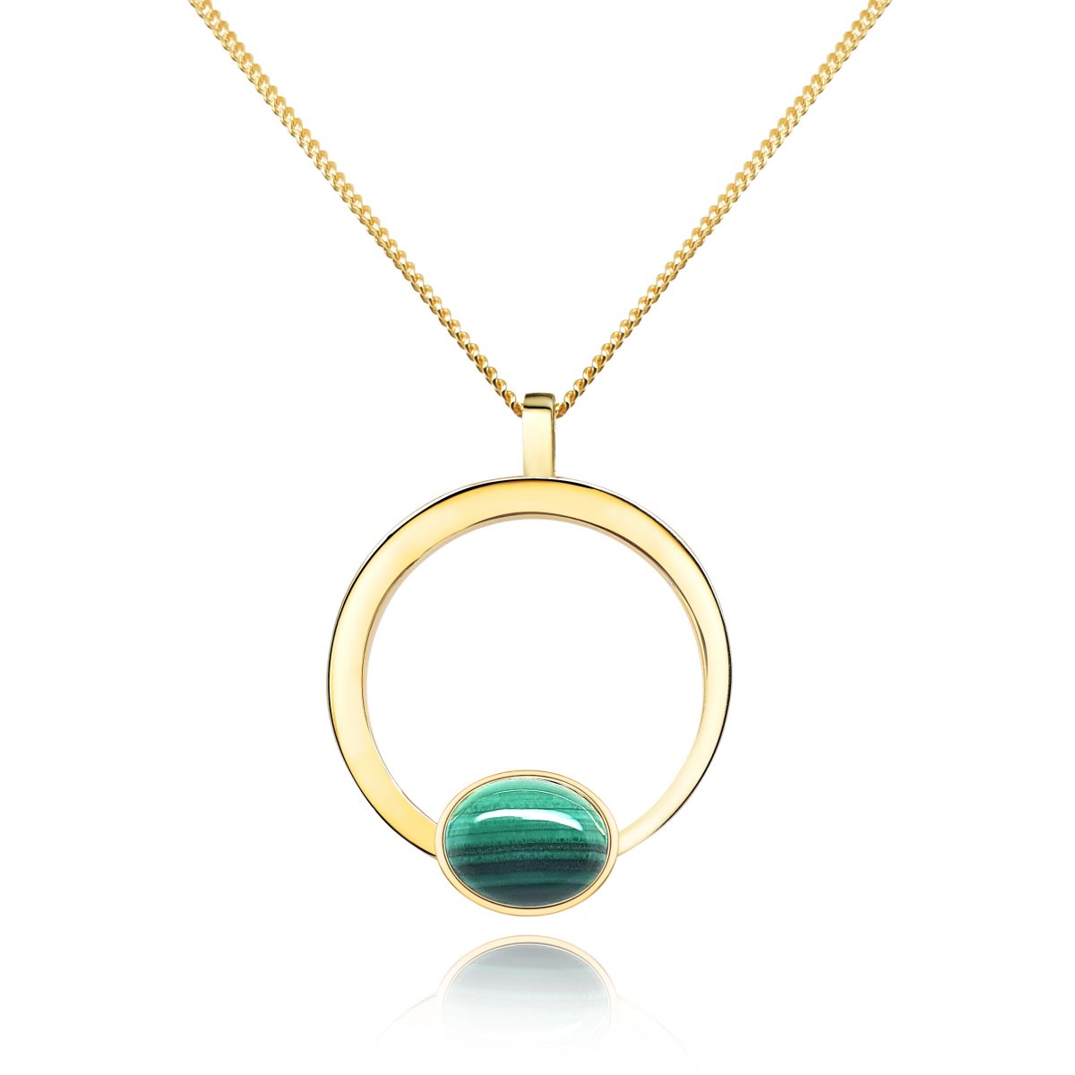 Cathal Barber Goldsmith Malachite Pendant