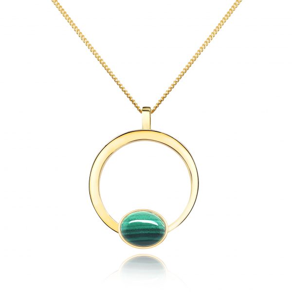 Cathal Barber Goldsmith Malachite Pendant