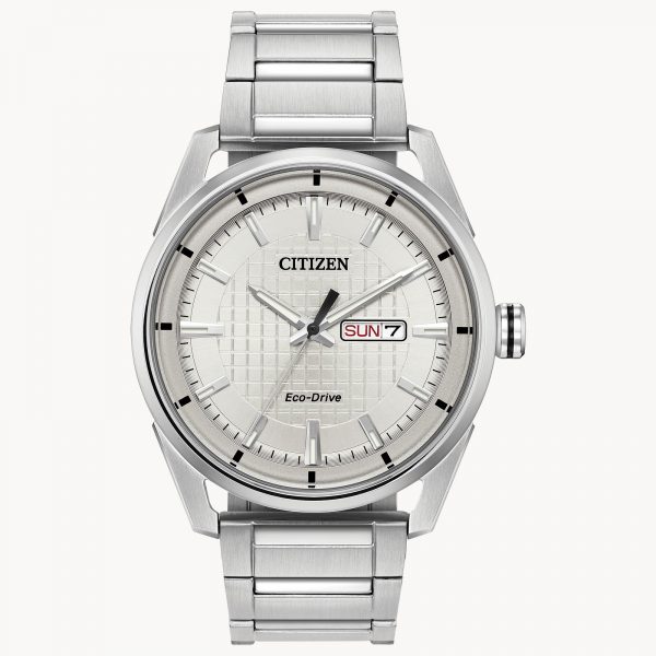 Citizen CTO Eco-Drive Silver Stainless Steel Watch (AW0080-57A)