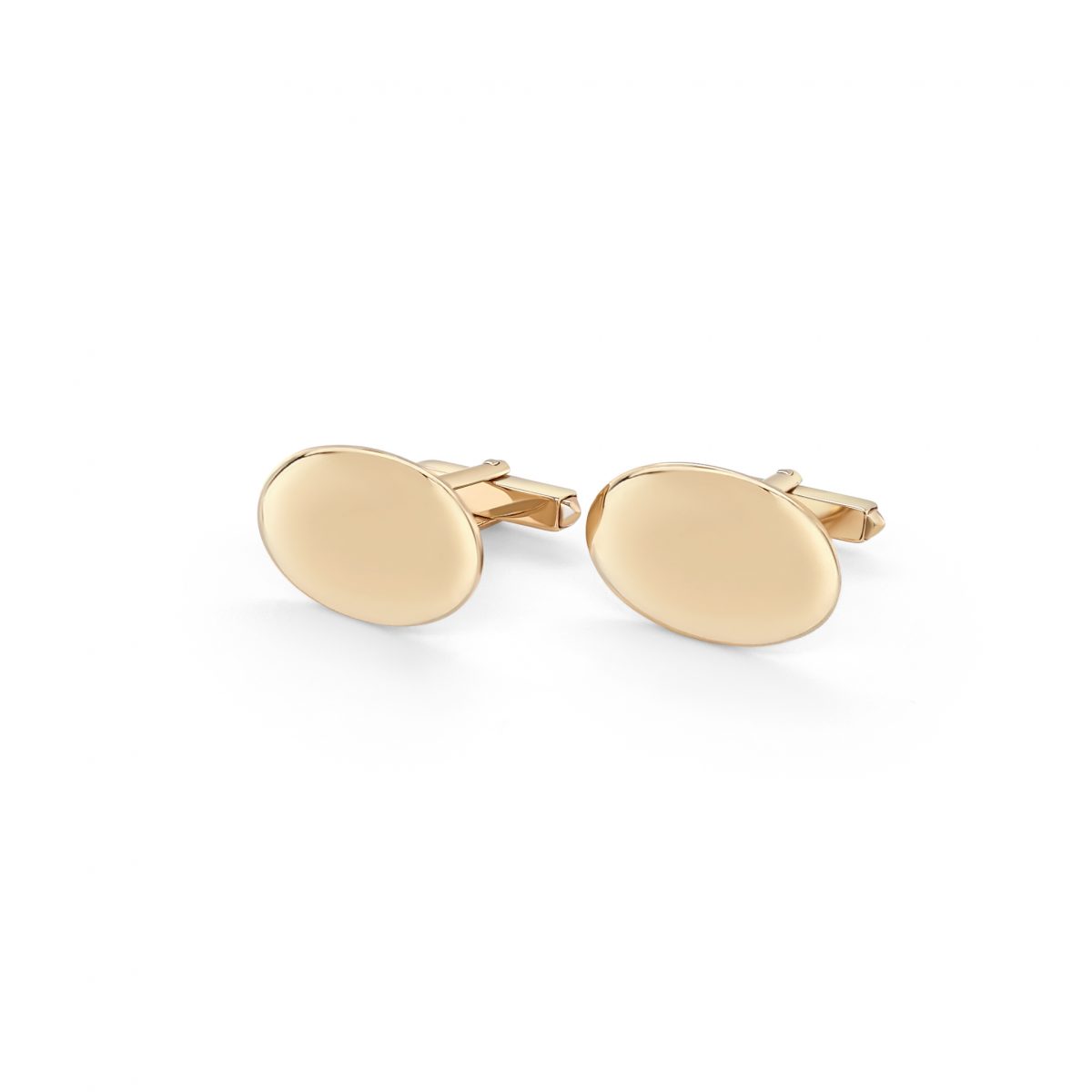 Cathal Barber Goldsmith Gold Oval Cufflinks