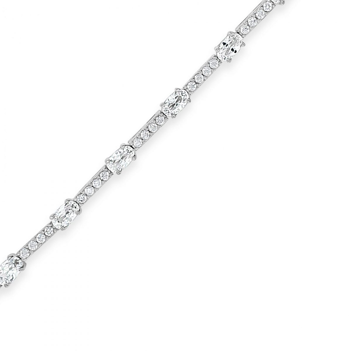 Absolute Jewellery Sterling Silver Cubic Zirconia Bracelet (SB147SL)