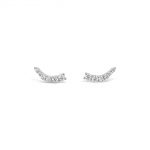 Absolute Jewellery Sterling Silver Cubic Zirconia Ear Crawlers (SE151SL)