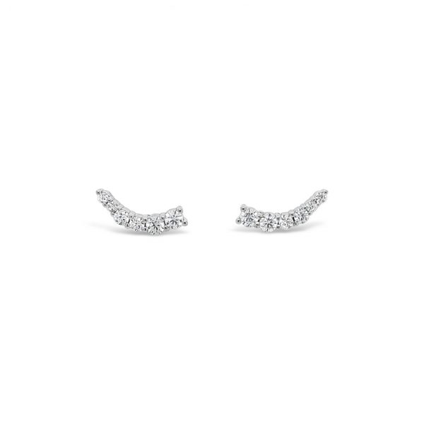 Absolute Jewellery Sterling Silver Cubic Zirconia Ear Crawlers (SE151SL)