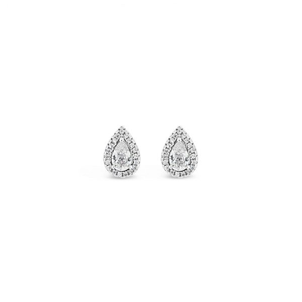 Absolute Jewellery Sterling Silver Cubic Zirconia Teardrop Earrings (SE169SL)