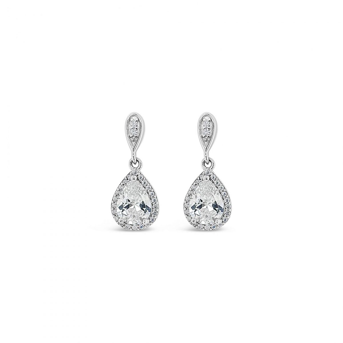 Absolute Jewellery Sterling Silver Drop Earrings (SE174SL)