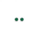 Absolute Jewellery Sterling Silver Birthstone Circle Earrings - May (SE200MAY)