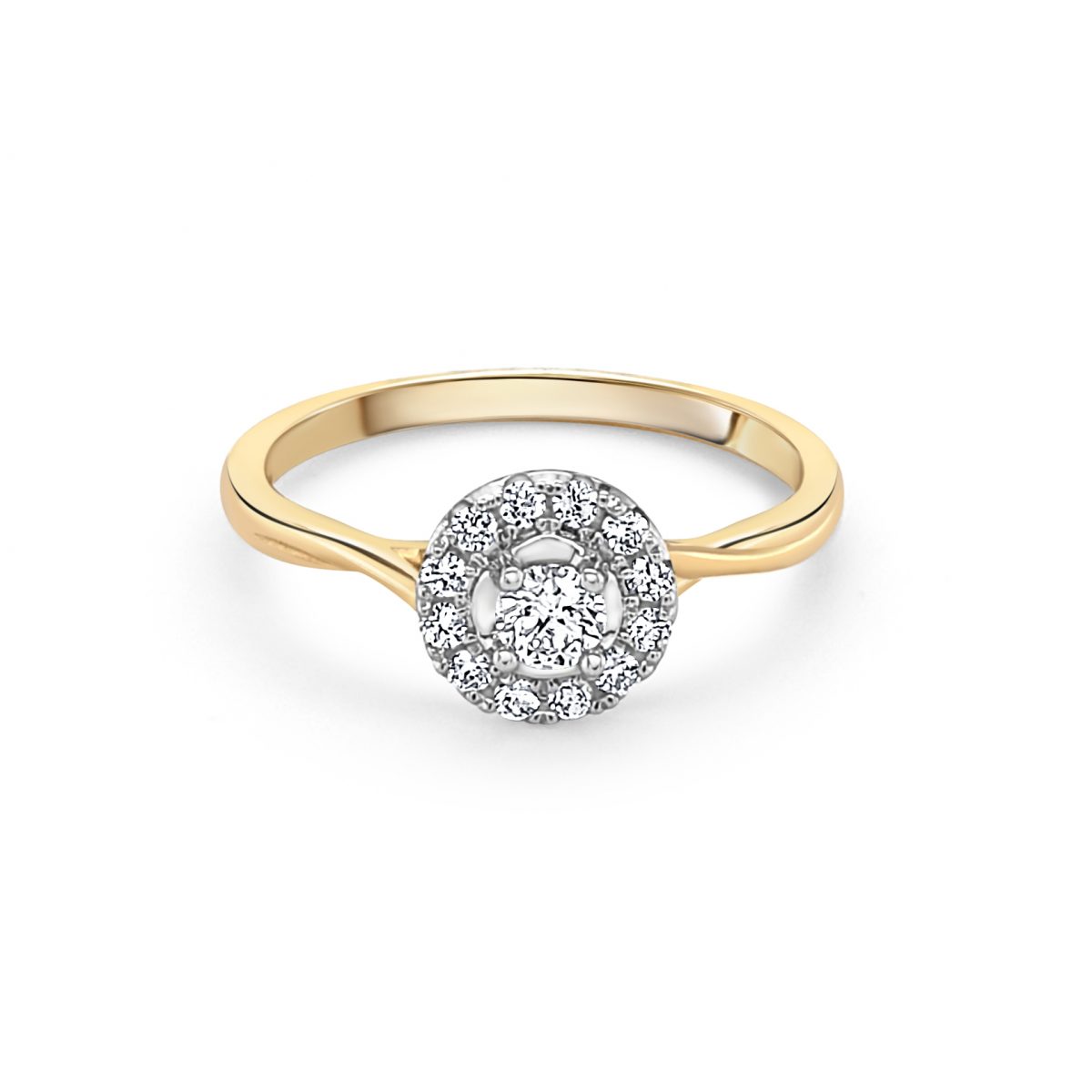 18ct Yellow Gold Diamond Engagement Ring