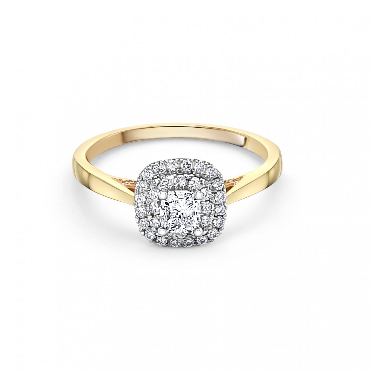 18ct Yellow Gold Diamond Engagement Ring