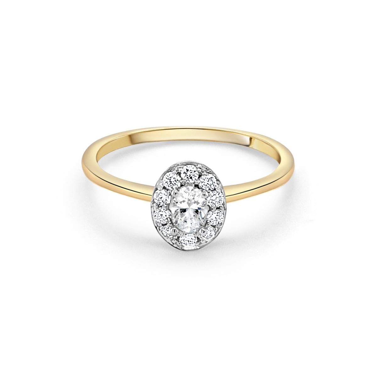 18ct Yellow Gold Diamond Engagement Ring